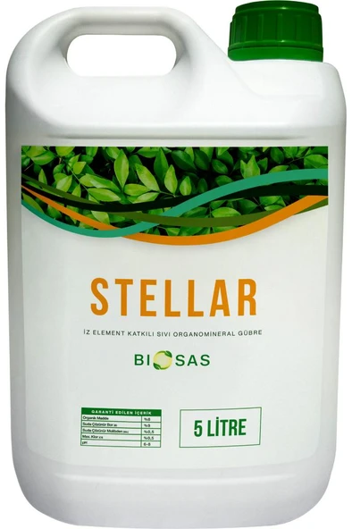 Biosas Stellar 5 LT İz Element Katkılı Sıvı Organomineral Gübre ürün görseli 1