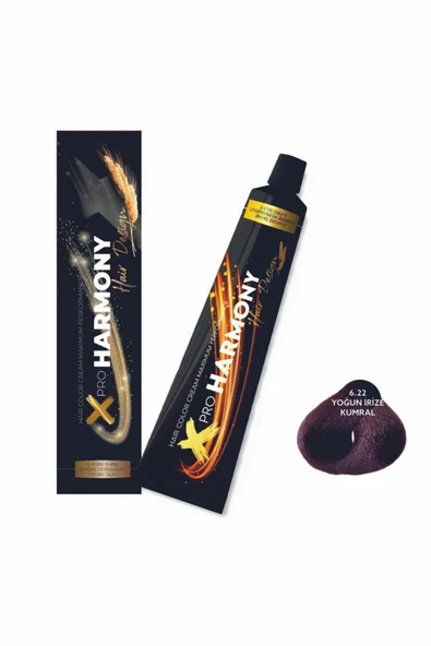 X PRO HARMONY X PRO HARMONY Profesyonel Saç Boyası No:6,22 Yoğun Irize Kumral ürün görseli 1