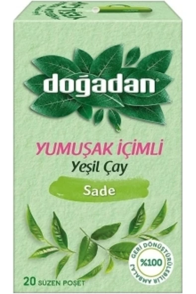 Doğadan 20'li Yumuşak Içimli Yeşil Çay Sade ürün görseli 1