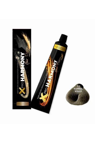 PROHARMONY PROHARMONY X Pro Harmony 7.1 Küllü Kumral Saç Boyası 60 G Tüp ürün görseli 1