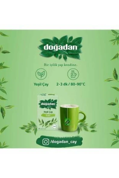 Doğadan Yeşil Çay 20 Adet x3 Adet - Resim 5