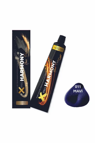 X PRO HARMONY X PRO HARMONY Profesyonel Saç Boyası No:0,11 Mavi ürün görseli 1