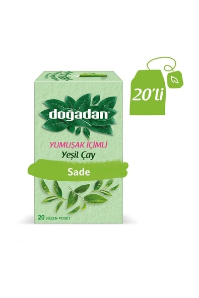 Doğadan Yeşil Çay Yumuşak İçimli 20 Adet X 3 Adet ürün görseli 1