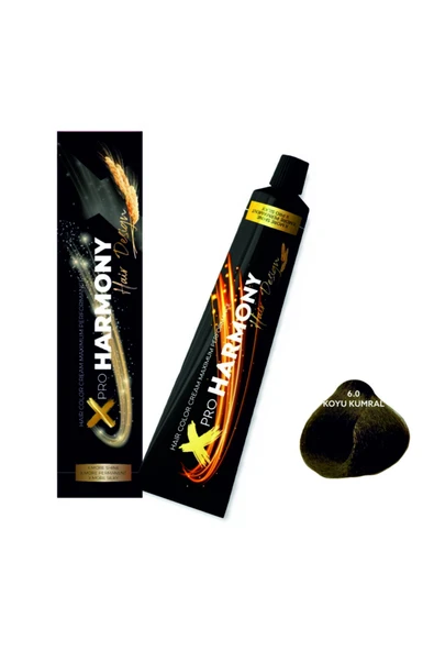 X PRO HARMONY X PRO HARMONY Profesyonel Saç Boyası No:6,0 Koyu Kumral ürün görseli 1