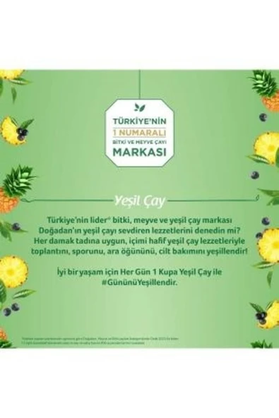 Doğadan Yeşil Çay Yumuşak İçimli 20 Adet - Resim 4