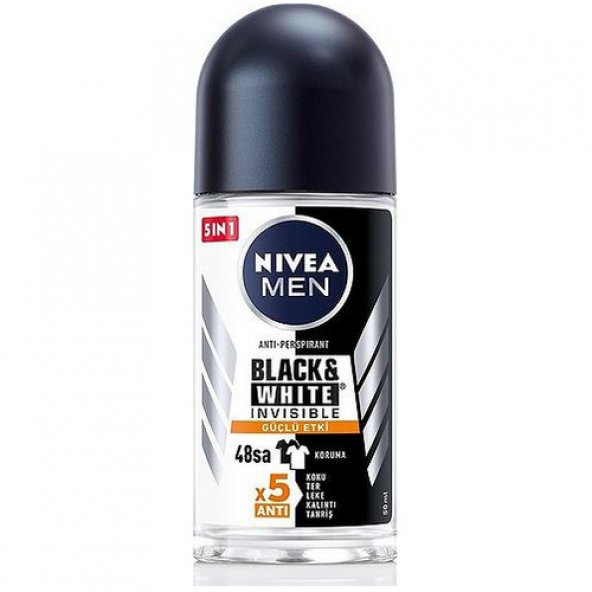 Nivea Men Black White Invisible Güçlü Etki Roll-On 50 Ml - 1