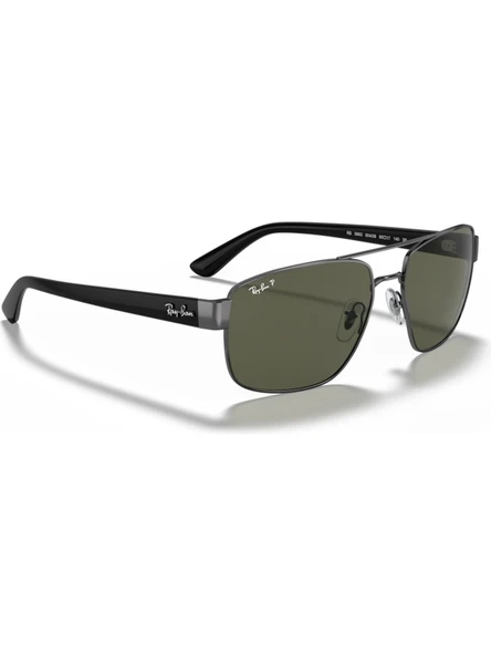 Ray-Ban RB3663 004/58 60 Polarize Erkek Güneş Gözlüğü - Resim 4