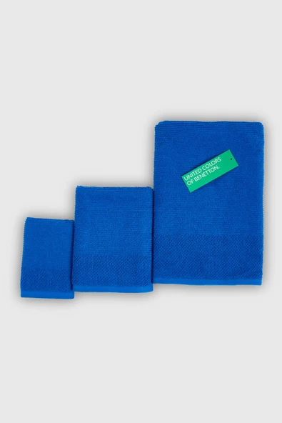 BE-0829ST- BL Benetton Havlu Set (Bath&Hand&Guest) ürün görseli 1
