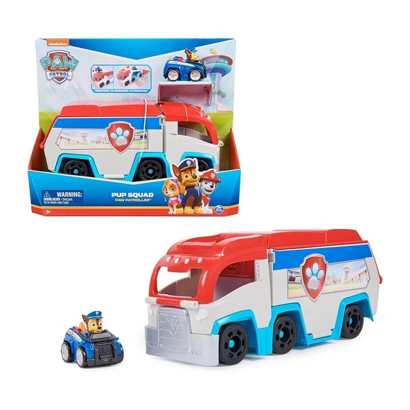 42988 SUN-SPM-FİGÜR SET PAW PATROL PUP SQUAD 1FGR ARAÇ ürün görseli 1