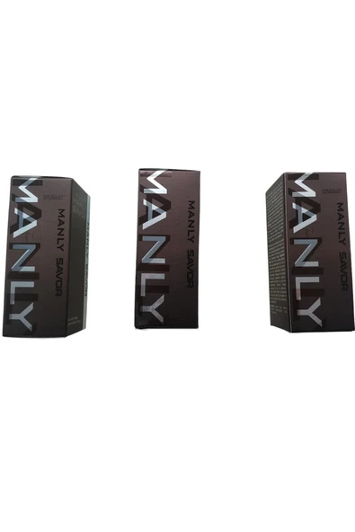 MANLY MANLY Savor Erkek Parfümü 125 Ml Set 3 Adet(3*125) ürün görseli 1