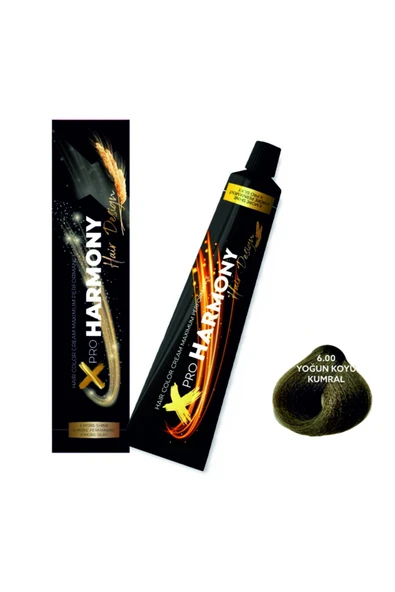 X PRO HARMONY X PRO HARMONY Profesyonel Saç Boyası No:6,00 Yoğun Koyu Kumral ürün görseli 1