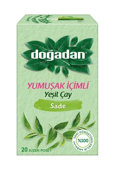 Doğadan Yeşil Çay Yumuşak İçimli 20 Adet - Resim 2