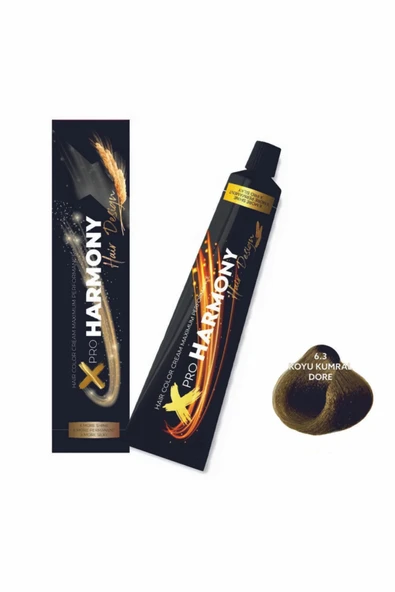 X PRO HARMONY X PRO HARMONY Profesyonel Saç Boyası No:6,3 Koyu Kumral Dore ürün görseli 1