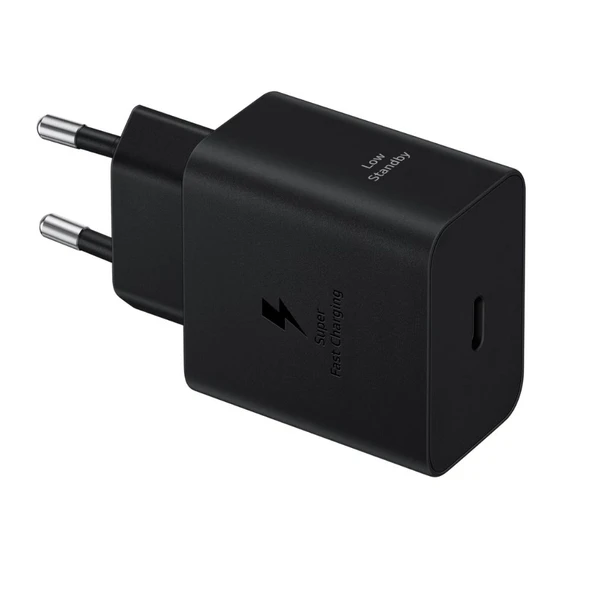 Samsung 45W Type C Çıkışlı Hızlı Şarj Adaptörü Başlığı Siyah EP-T4511NBEGWW (Super Fast Charging 2.0 / PD 3.0 / PPS Destekli) ürün görseli 1