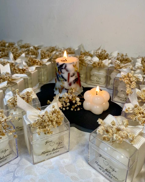 30 adet Mini Bubble Mum / Söz, Nikah, Nişan, Kına, İsteme, Davet Hediyeliği - Resim 2