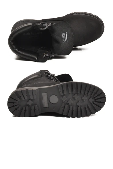 Aspor Siyah Nubuk Hakiki Deri Unisex Worker Bot - Resim 5