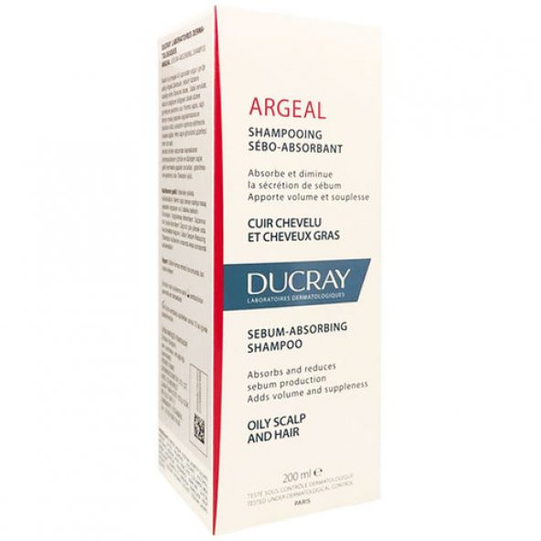 Ducray Argeal Shampoo 200 ml - Yağlı Saçlar İçin