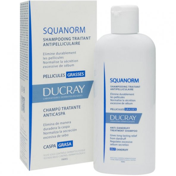 Ducray Squanorm Gras Şampuan 200 ml