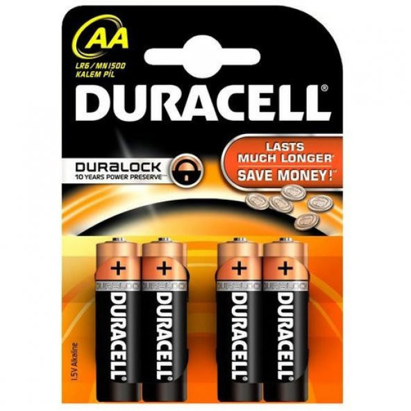 Duracell AA Kalem Pil 4lü