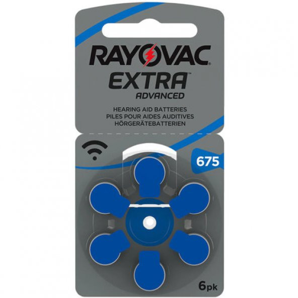 Rayovac 675 Numara İşitme Cihazı Pili 6lı