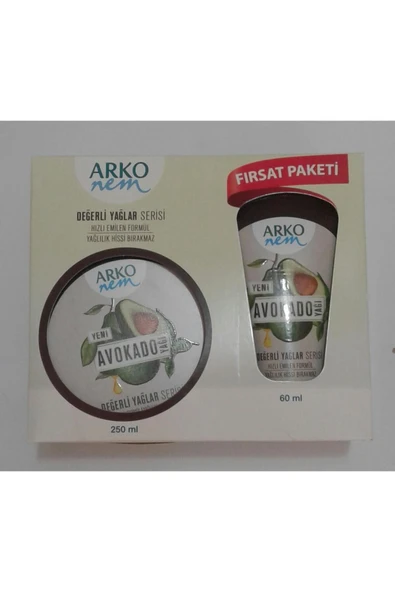 ARKO ARKO Nem Değerli Yağlar Avokado Yağlı Nemlendirici Krem 250 ml & 60 ml - Resim 6