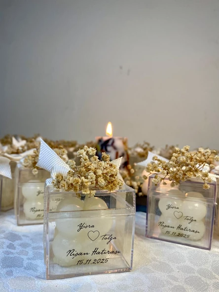30 adet Mini Bubble Mum / Söz, Nikah, Nişan, Kına, İsteme, Davet Hediyeliği - Resim 3