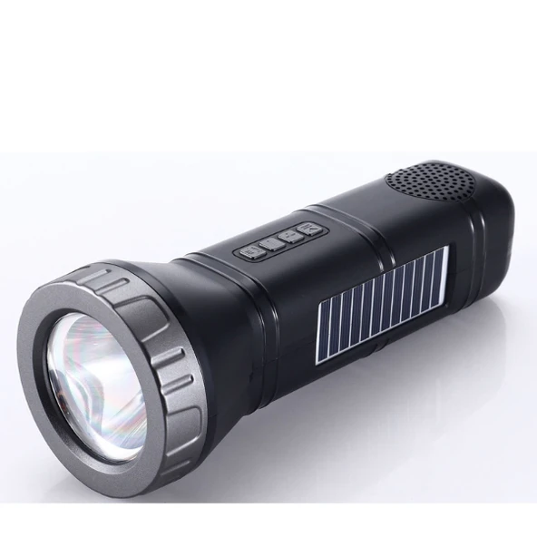 Güneş Enerjili Kamp El Feneri - Bluetooth Radyo Özellikli ürün görseli 1