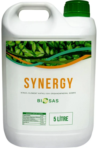 Biosas SYNERGY 5Lt İkincil Element Katkılı Sıvı Organomineral Gübre ürün görseli 1