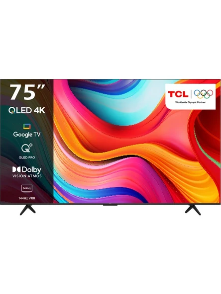 TCL 55T8BG 55" 138 Ekran Dahili Uydu Alıcılı 4K Ultra HD Smart QLED TV ürün görseli 1