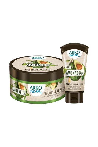ARKO ARKO Nem Değerli Yağlar Avokado Yağlı Nemlendirici Krem 250 ml & 60 ml ürün görseli 1