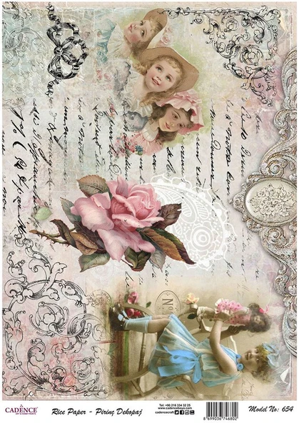 Cadence Pirinç Dekopaj Kağıdı - Model 654 ürün görseli 1