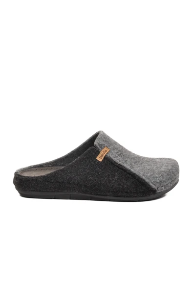 Aspor Gri Siyah Erkek Ev Terliği ürün görseli 1