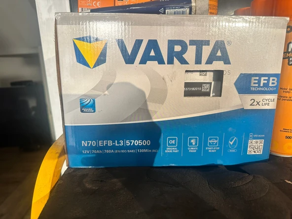 VARTA AKÜ 70EFB ürün görseli 1