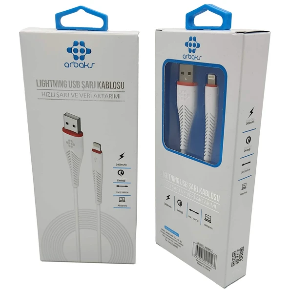 VELTEX VTX-412 HIZLI VERİ VE ŞARJ AKTARIMI 2metre (IPHONE) ürün görseli 1