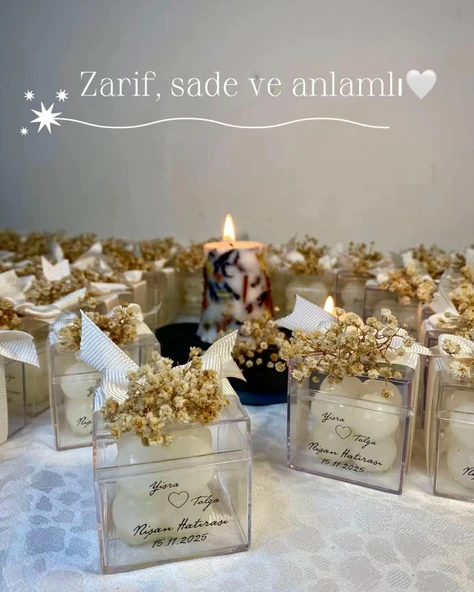30 adet Mini Bubble Mum / Söz, Nikah, Nişan, Kına, İsteme, Davet Hediyeliği ürün görseli 1