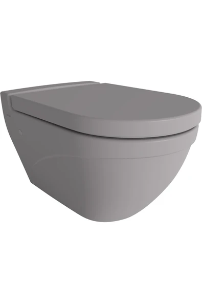 Taormina Asma Klozet Mat Gri Kapak Dahil 1012-006-0128 ürün görseli 1