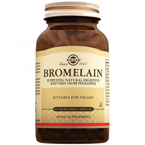 Solgar Bromelain 150 mg 60 Kapsül
