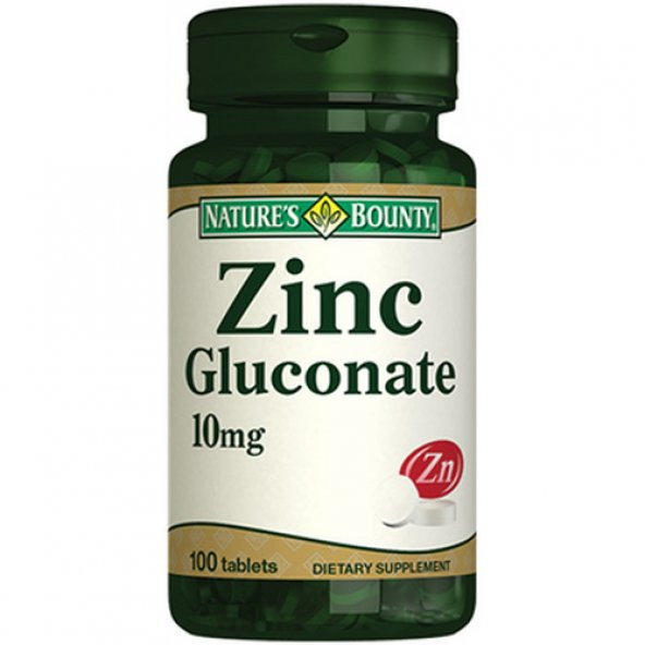 Natures Bounty Zinc Gluconate 10 mg 100 Tablet