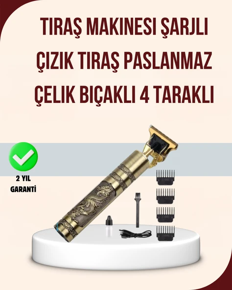 Titreşim Motorlu Erkek Saç ve Sakal Düzeltici ürün görseli 1