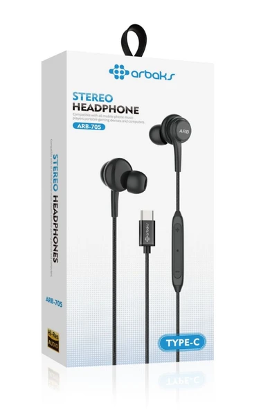 ARBAKS ARB-705 STEREO TYPE-C KABLOLU KULAKLIK ürün görseli 1