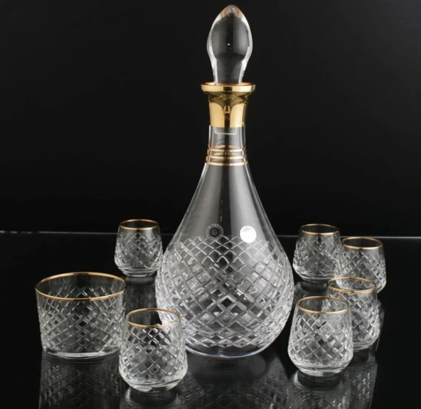 187-304 ZEMZEM TAKIMI M.PİTİKARE ALTIN DEKOR 8 PARÇA 6 KİŞİLİK ürün görseli 1