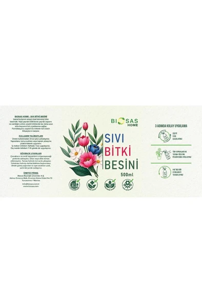 Biosas Home Sıvı Bitki Besini 500ml FısFıs - Resim 2