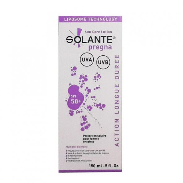 Solante Pregna Hamilelere Özel Güneş Losyonu SPF50 150 ml