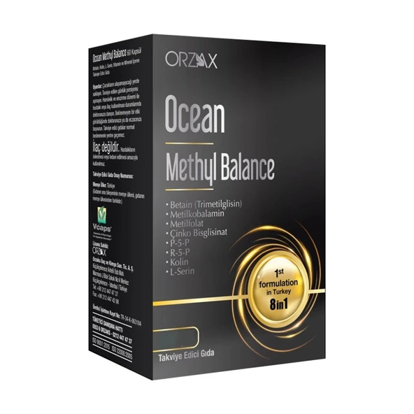Ocean Methyl Balance Takviye Edici Gıda 30 Kapsül ürün görseli 1