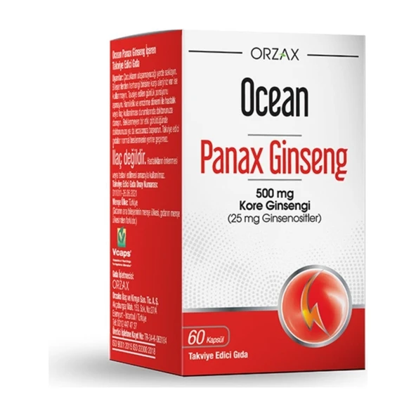 Ocean Panax Ginseng 500 Mg 60 Kapsül ürün görseli 1