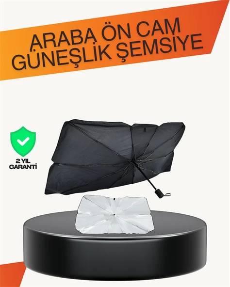 Kalın Kumaşlı Ön Cam Güneşliği – Solmaz, Deforme Olmaz, Uzun Ömürlü ürün görseli 1