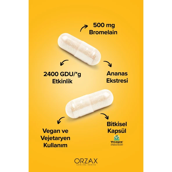 Ocean Bromelain 500 Mg 30 Kapsül - Resim 3