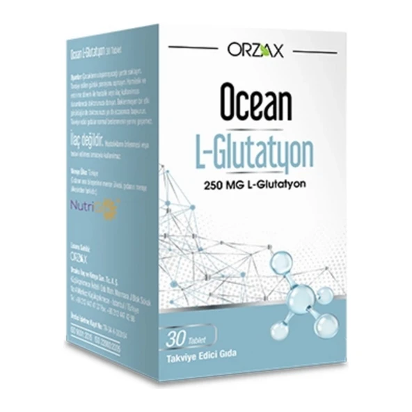 Ocean L-Glutathione 250 Mg 30 Tablet Takviye Edici Gıda ürün görseli 1