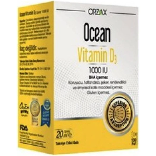 Ocean Vitamin D3 1000 Iu Sprey 20 ml ürün görseli 1