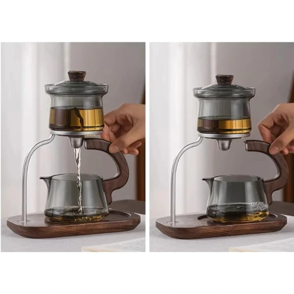 Otomatik Manyetik Borosilikat Demlik Seti - Resim 2